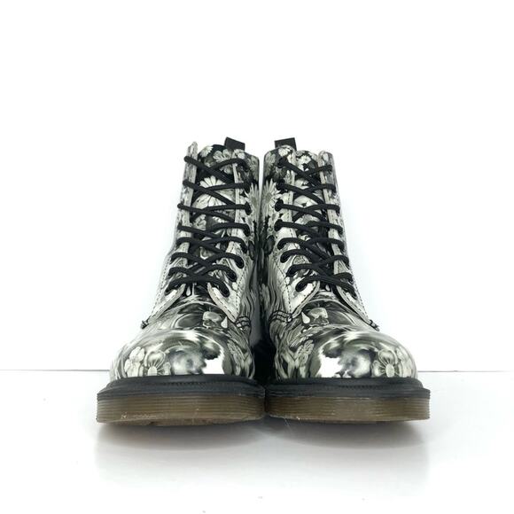 Dr Martens Floral Slime Paint Slick 1460 Pascal Lace Up Boots Women’s 6 Shoes - Picture 10 of 13